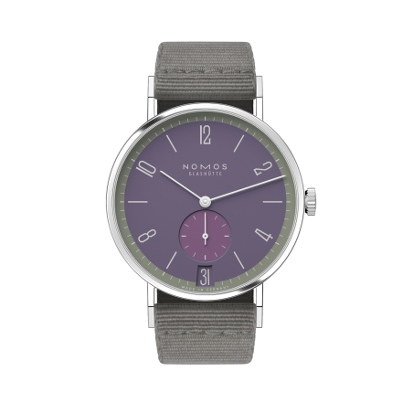 Nomos Glashütte Tangente 38 Datario Mauvegrün Ref. 179.S9 - Tomasini Francia