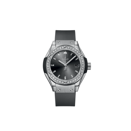 Hublot Classic Fusion Racing Gray Ttitanium Diamonds Ref. 591NX7070RX1204 - Tomasini Francia