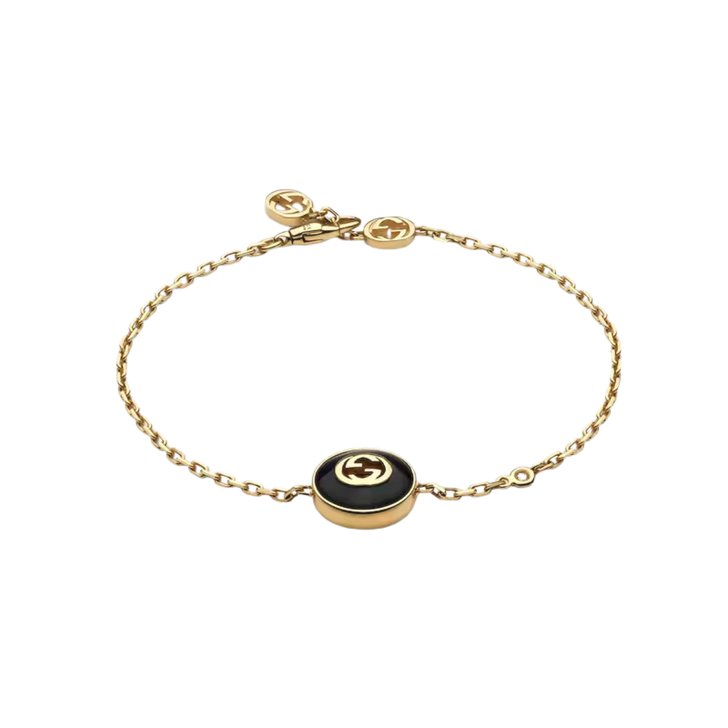 Gucci Interloking Bracciale a Catena 18k