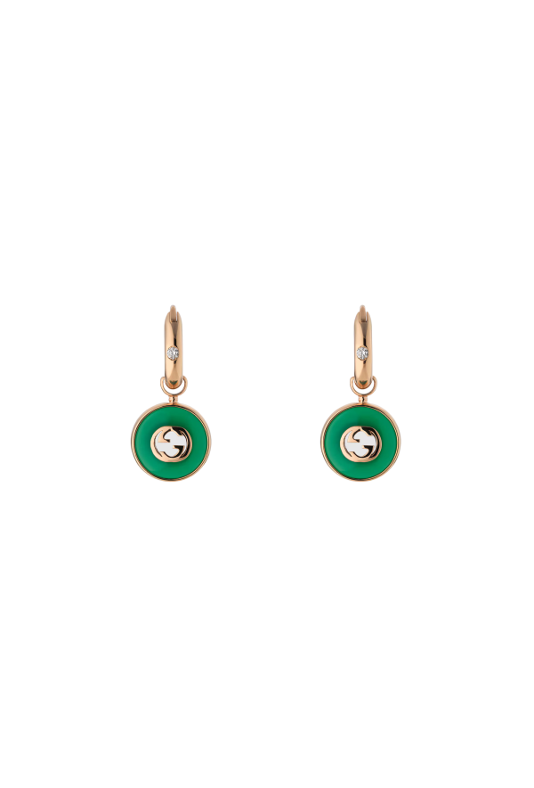 Gucci Interloking Orecchini a Cerchio 18k Ref. YBD786563002 - Tomasini Francia