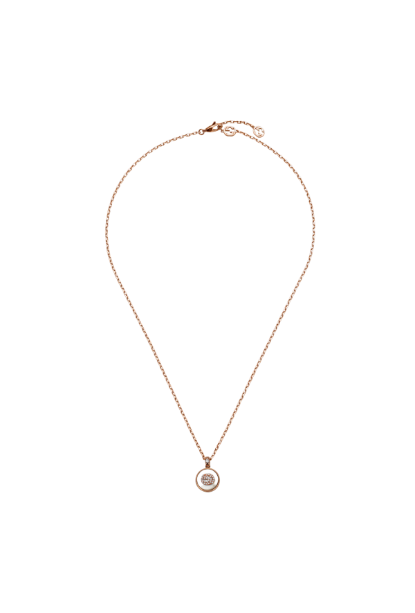 Gucci Interloking Collana Necklace Oro 18k e Diamanti Ref. YBB789342001 - Tomasini Francia