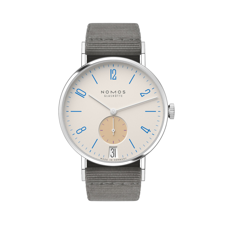 Nomos Glashütte Tangente 38 Datario Shulhausweiss Ref. 179.S11 - Tomasini Francia