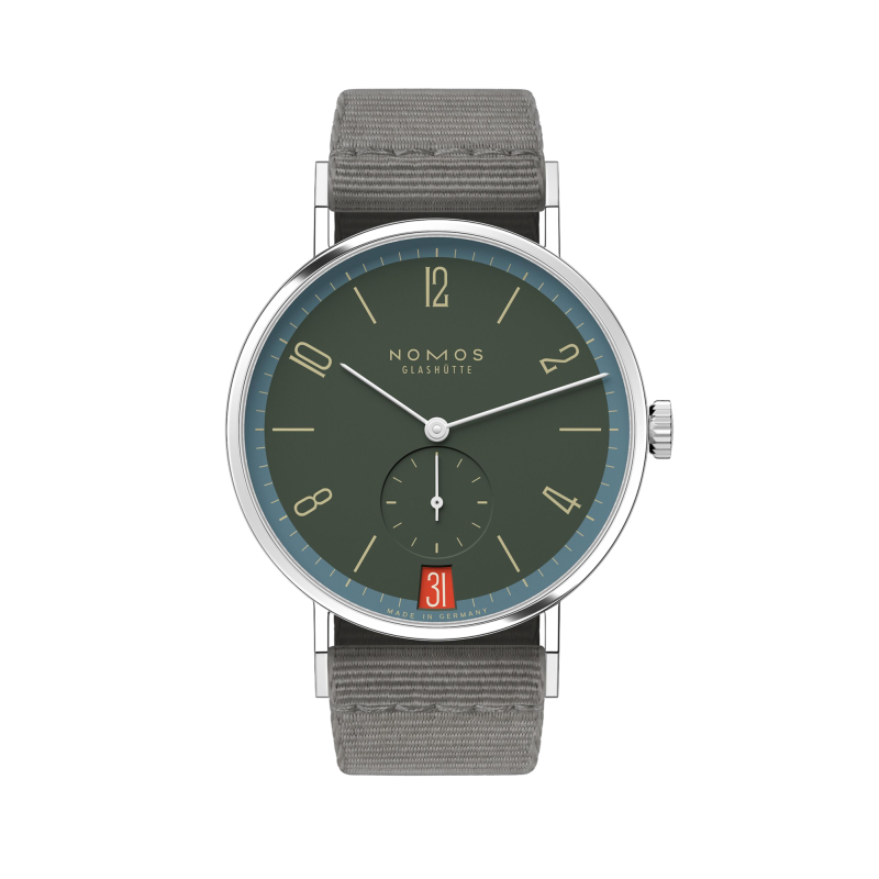 Nomos Glasutte Tangente 38 Datario Lakritze Ref. 179.S18 - Tomasini Francia