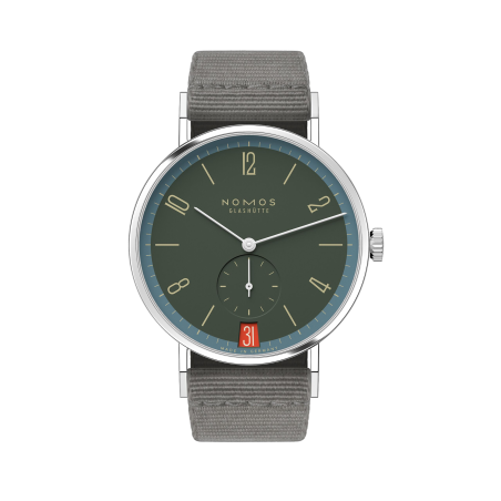 Nomos Glasutte Tangente 38 Datario Lakritze Ref. 179.S18 - Tomasini Francia
