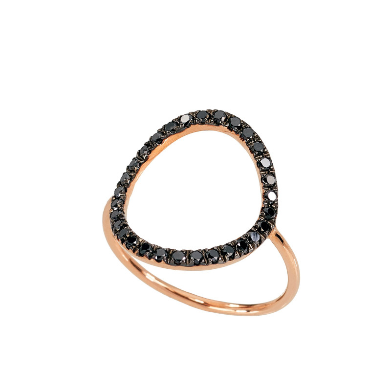 Marco Gerbella Piccole Gioie Black Diamonds Bubble Ring Ref. BO-AN-21-4R - Tomasini Francia
