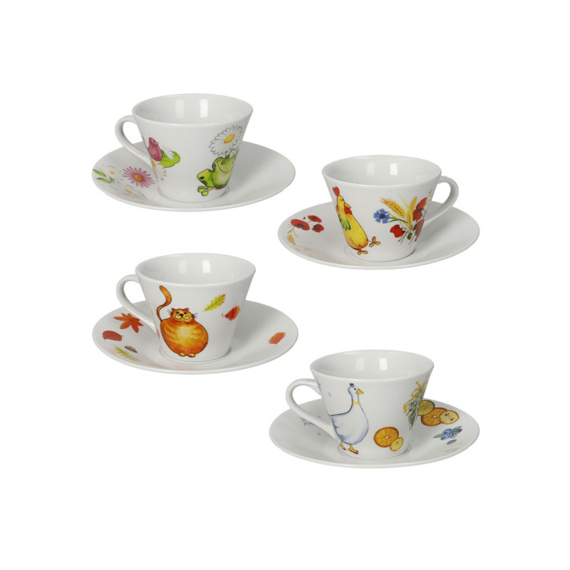 Brandani 4 Stagioni  set 4 Tazzine da Caffè Ref. 51224 - Tomasini Francia