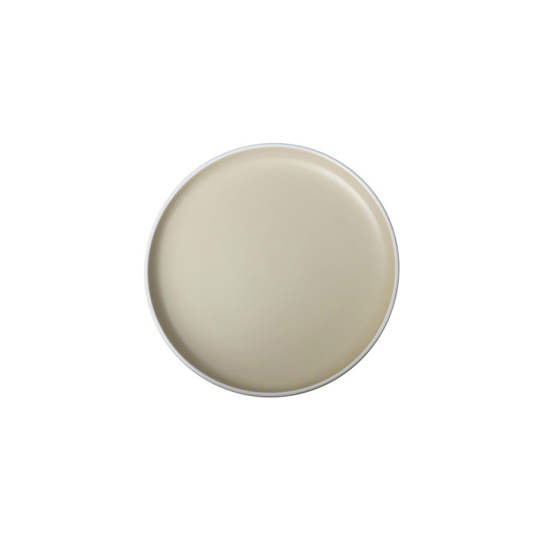 Brandani Fusion Flat Plates Sand Stonewere Set 6pcs Ref. 51303 - Tomasini Francia