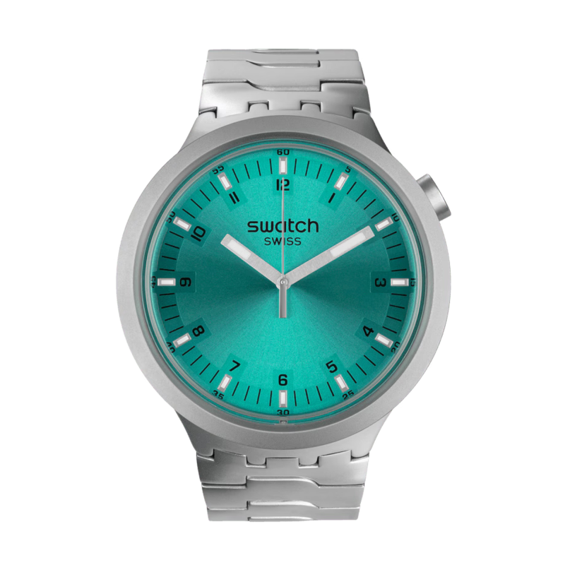 Swatch Big Bold Irony Aqua Shimmer Ref. SB07S100G - Tomasini Francia