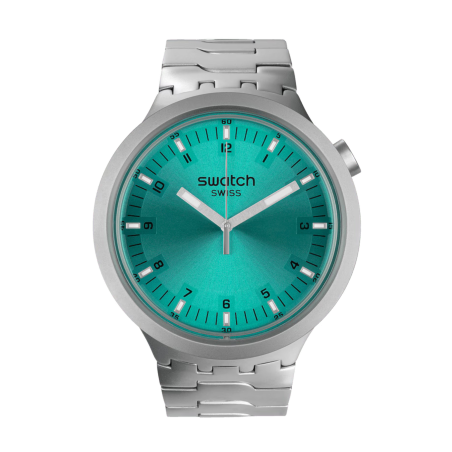 Swatch Big Bold Irony Aqua Shimmer Ref. SB07S100G - Tomasini Francia