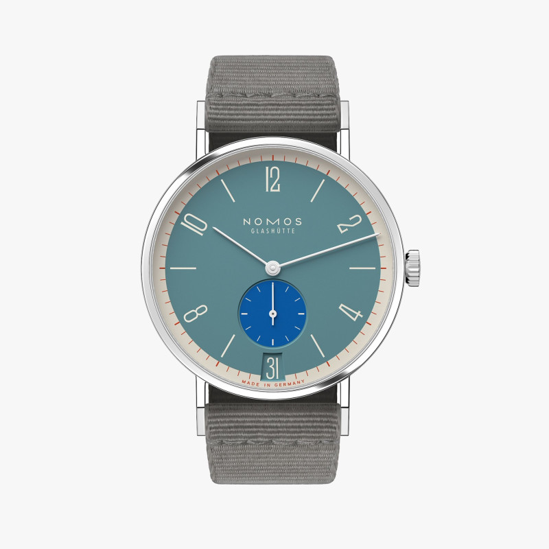 Nomos Glashütte Tangente 38 Datario Super Sardine Ref. 179.S16 - Tomasini Francia