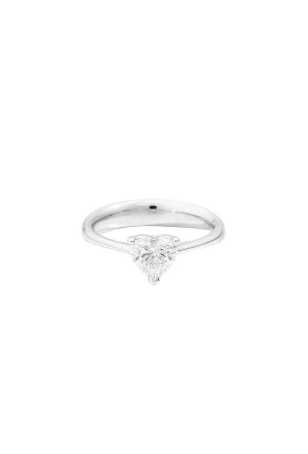 Recarlo Solitaire with Heart Cut Diamonds Ref. R67SO012/037-13 - Tomasini Francia