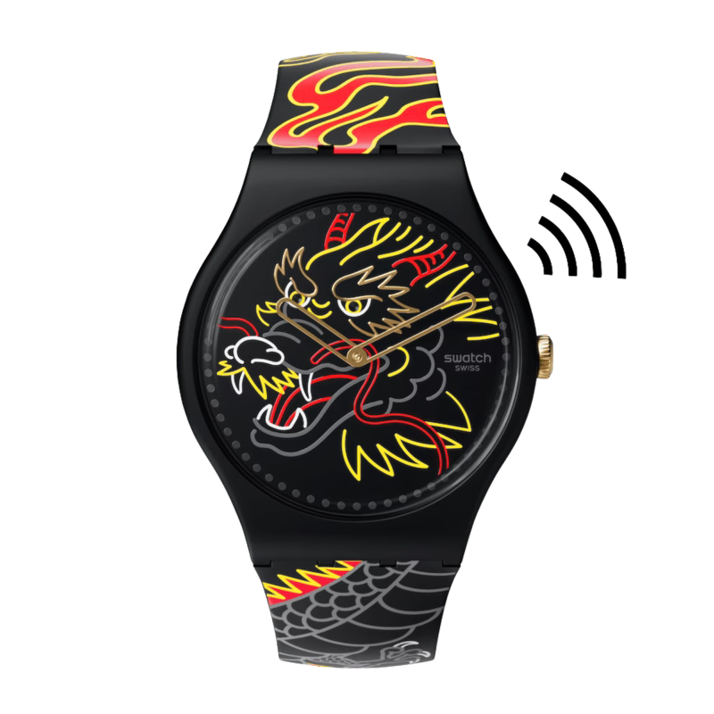 Swatch Year of the Dragon Dragon in Wind Pay! Ref. SO29Z137-5300 - Tomasini Francia