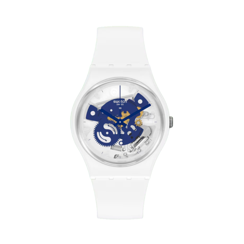 Swatch Bioceramic Time To Blue Small Ref. SO31W103 - Tomasini Francia