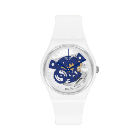 Swatch Bioceramic Time To Blue Small Ref. SO31W103 - Tomasini Francia