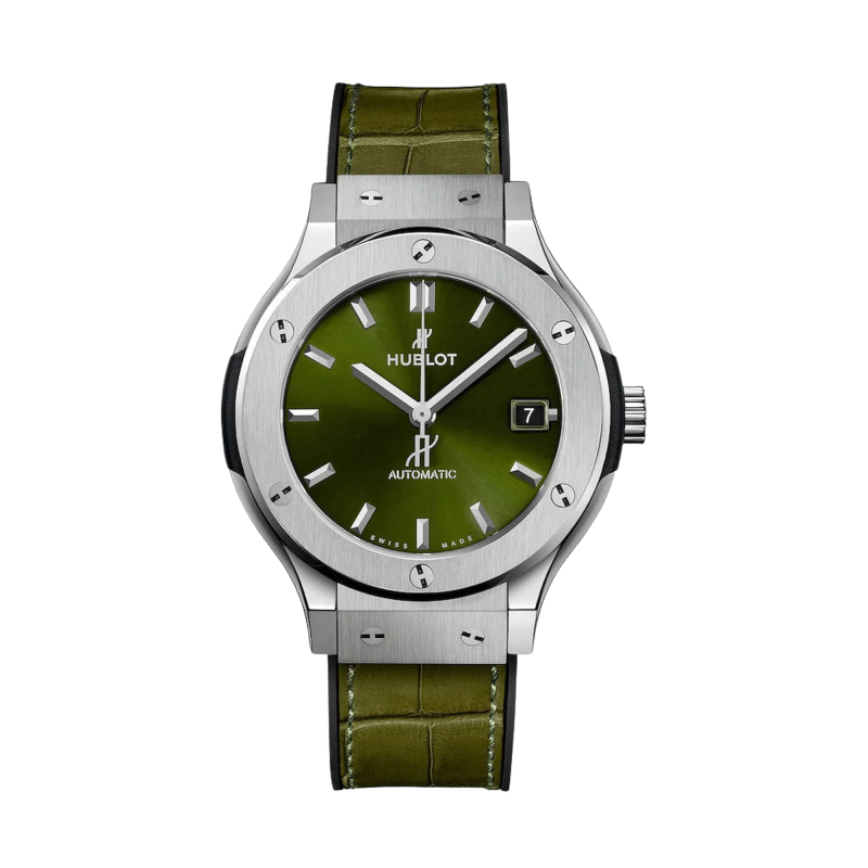 Hublot Classic Fusion Green Titanium Ref. 565.NX.8970.LR - Tomasini Francia