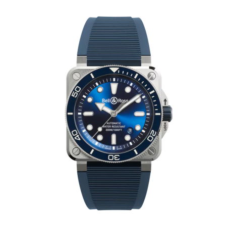 Bell & Ross BR03 Diver Blue Steel Ref. BR03A-D-BLU-ST/SRB - Tomasini Francia