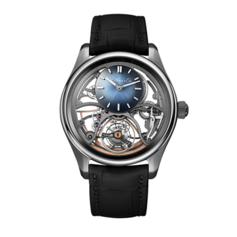 H.Moser & Cie Pioneer Cylindrical Tourbillon Skeleton Ref. 3811-1200 - Tomasini Francia