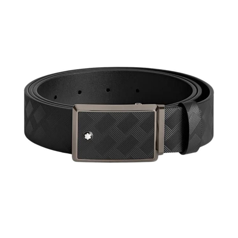 Montblanc Extreme 3.0 Cintura in Pelle Nera Ref. MB199106 - Tomasini Francia