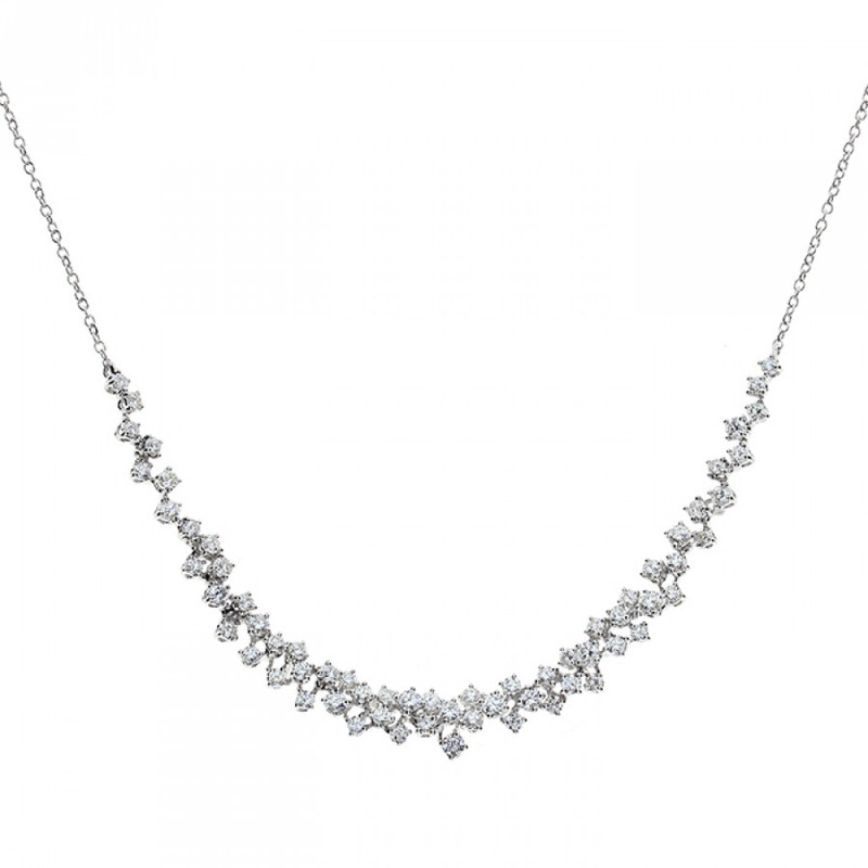Damiani Mimosa Collana Oro Bianco Diamanti Ref. 20075405 - Tomasini Francia
