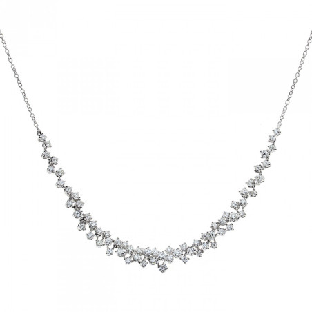 Damiani Mimosa Collana Oro Bianco Diamanti Ref. 20075405 - Tomasini Francia