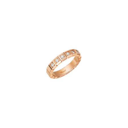 Chopard Ice Cube Ring Gold Rose Ref. 829834-5039 - Tomasini Francia