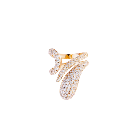 Dada Arrigoni Elika Anello Oro Rosa e Diamanti Ref. DEK20AN_RRDI - Tomasini Francia
