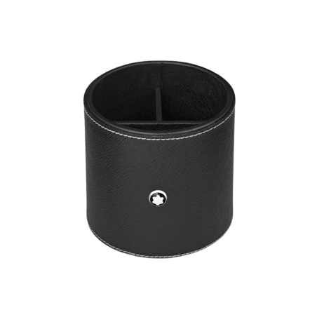 Montblanc Portapenne rotondo in pelle nera Ref. MB133163 - Tomasini Francia