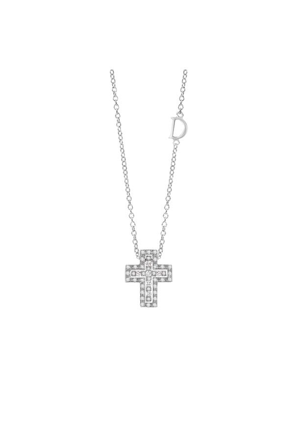Damiani Collierino Croce Brillanti Ref. 20083507 - Tomasini Francia