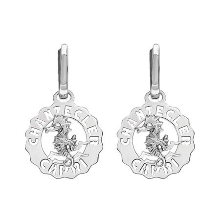 Chantecler Orecchini Et Voilà Logo Argento Ref. 42447 - Tomasini Francia