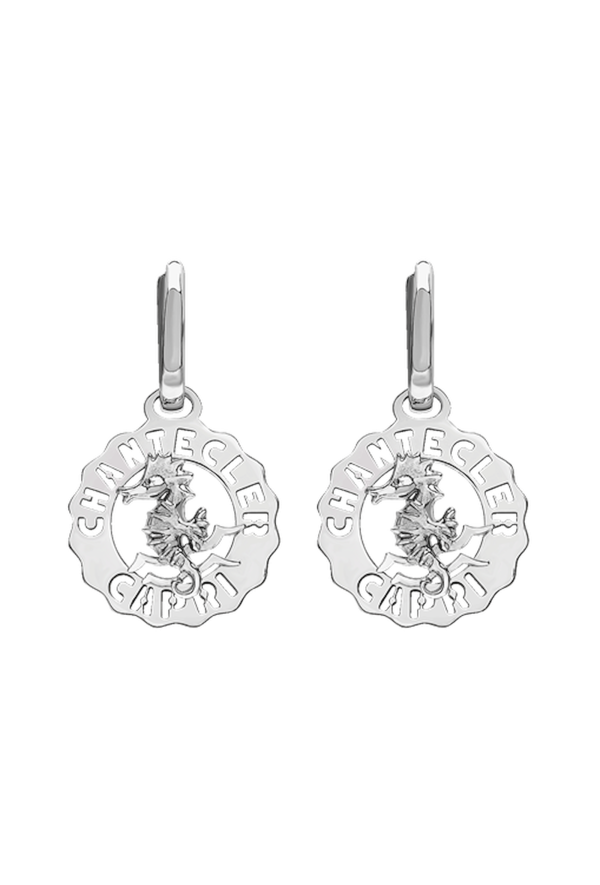 Chantecler Orecchini Et Voilà Logo Argento Ref. 42447 - Tomasini Francia