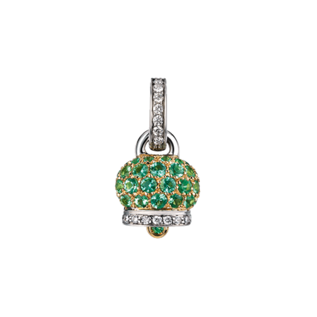 Chantecler Ciondolo Campanelle Oro Smeraldi Ref. 26828 - Tomasini Francia