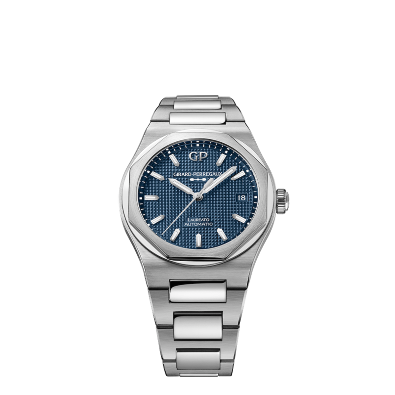 Girard-Perregaux Laureato 38 mm Midnight Blue Ref. 81005-11-3460-1CM - Tomasini Francia