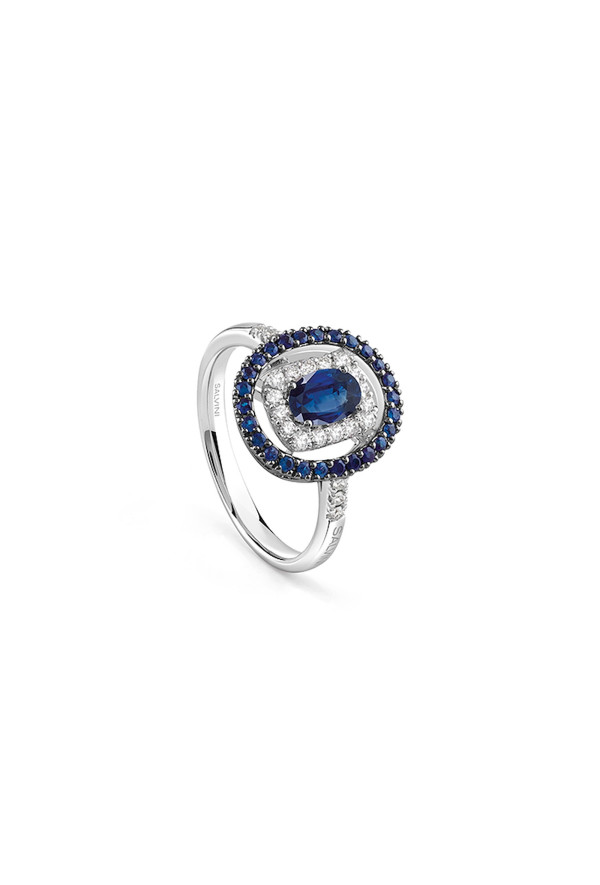 Salvini Classic Ring Brillanti Sapphires Ref. 20106347 - Tomasini Francia