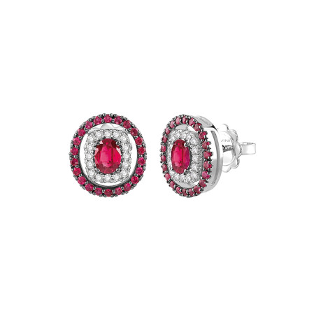 Salvini Classico Brillanti e Rubi Earrings Ref. 20106344 - Tomasini Francia