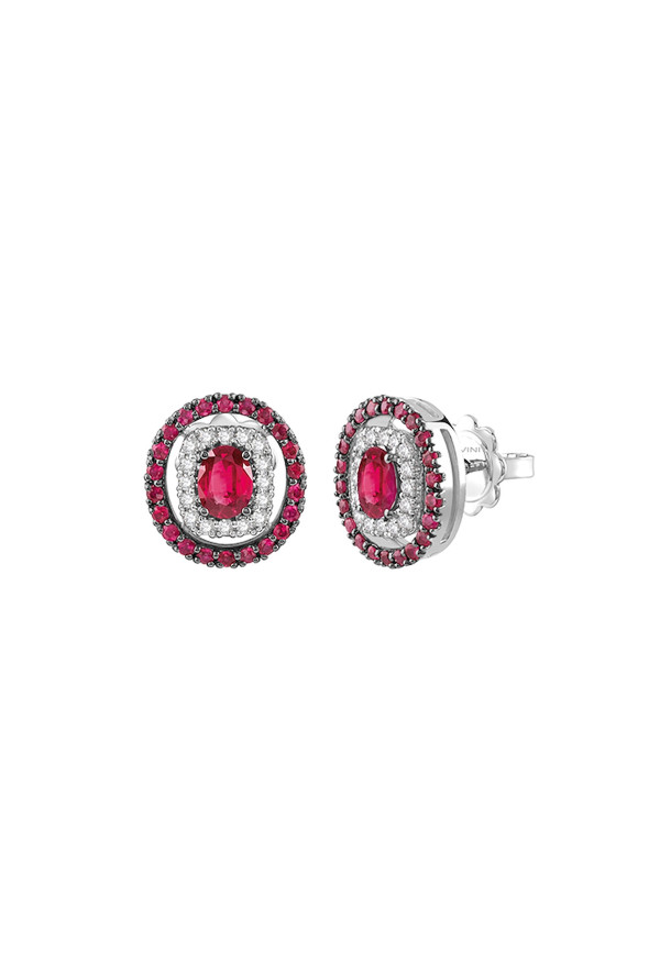 Salvini Classico Brillanti e Rubi Earrings Ref. 20106344 - Tomasini Francia