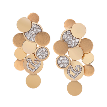 Chantecler Gold Sequins Earrings Ref. 39923 - Tomasini Francia