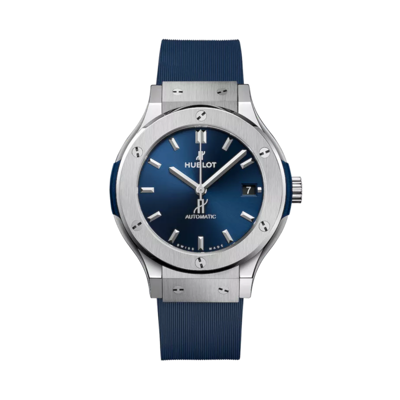 Hublot Classic Fusion Titanium Blue Ref. 565.NX.7170.RX - Tomasini Francia