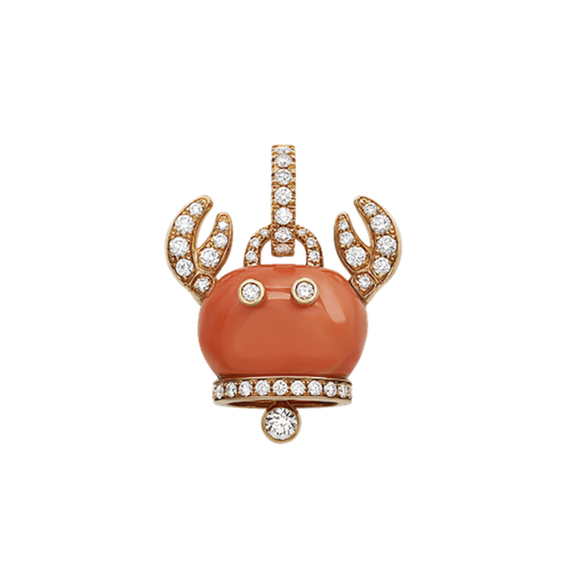 Gold Crab Bells Pendant Ref. 42418 - Tomasini Francia