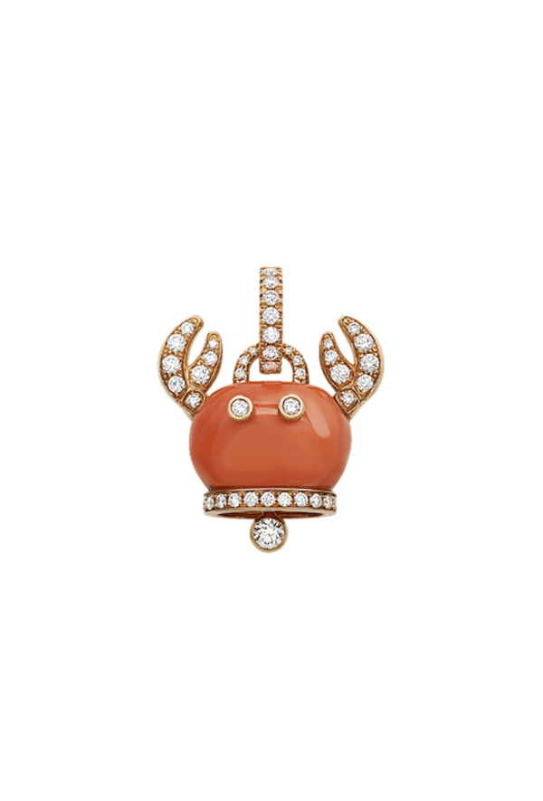 Gold Crab Bells Pendant Ref. 42418 - Tomasini Francia