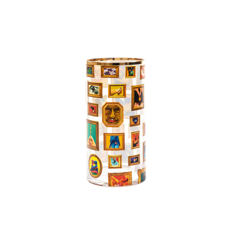 Seletti Glass Vase Frames Cylindrical medium Ref. 14172 - Tomasini Francia