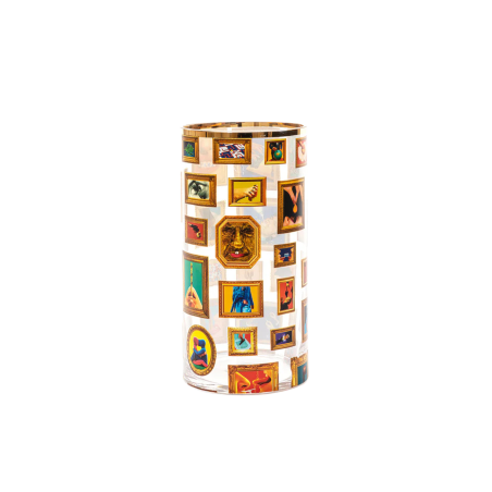 Seletti Glass Vase Frames Cylindrical medium Ref. 14172 - Tomasini Francia