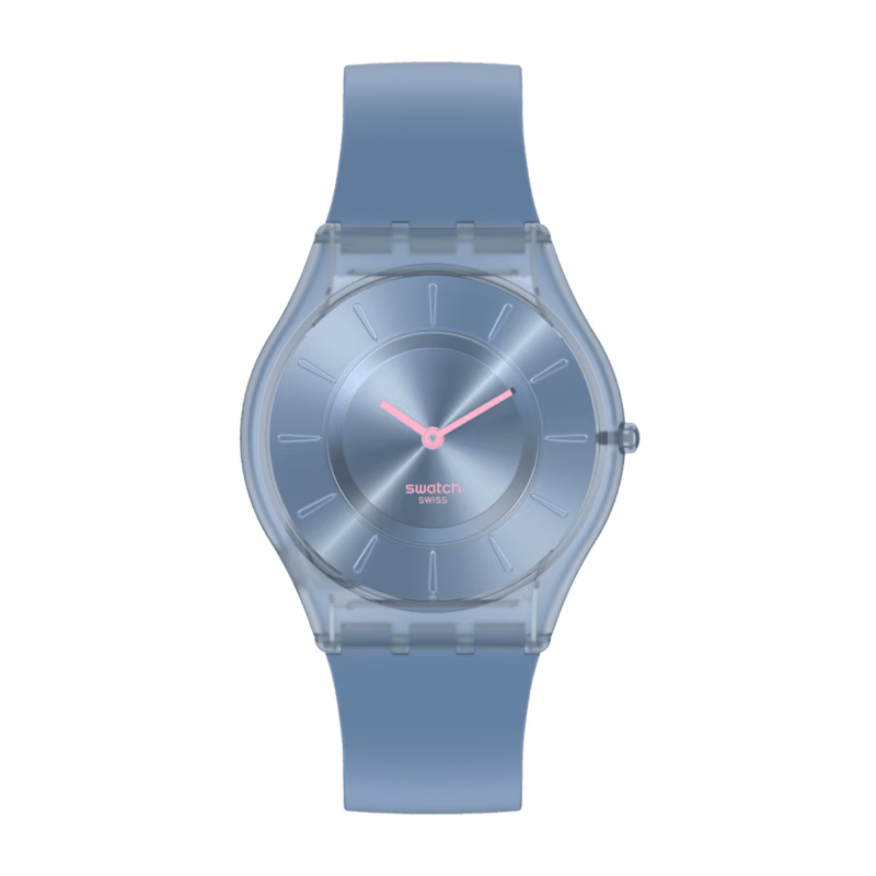Swatch Montly Drops Denim Blue Ref. SS08N100-S14 - Tomasini Francia