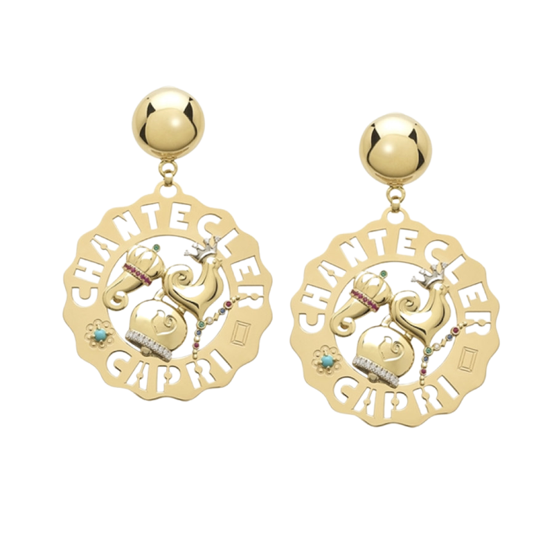 Chantecler Logo Earrings Ref. 39689 - Tomasini Francia