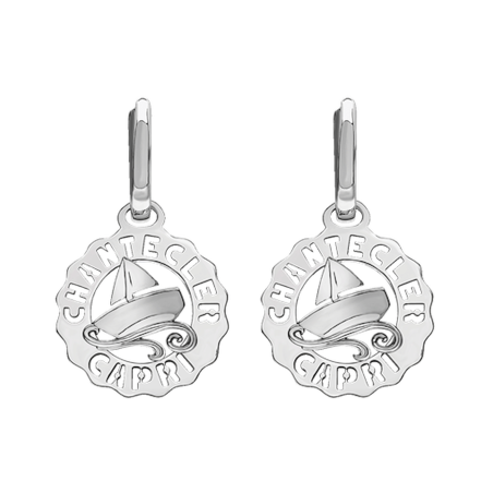 Chantecler Et Voilà Silver Logo Earrings Ref. 42445 - Tomasini Francia