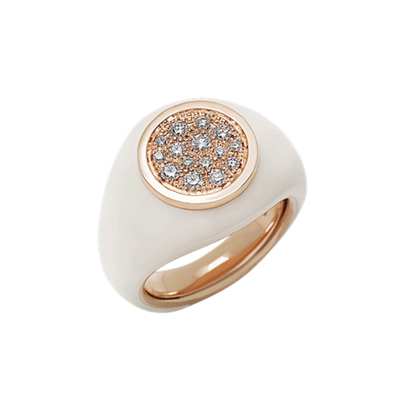 Chantecler Paillettes Anello Bianco