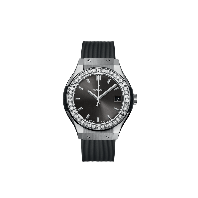 Hublot Classic Fusion Racing Grey Titanium Diamonds Ref. 581.NX.7071.RX.1104 - Tomasini Francia