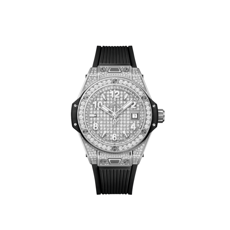 Hublot Big Bang One Click Steel Full Pavé Ref. 485.SX.9000.RX.1604 - Tomasini Francia