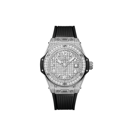 Hublot Big Bang One Click Steel Full Pavé Ref. 485.SX.9000.RX.1604 - Tomasini Francia