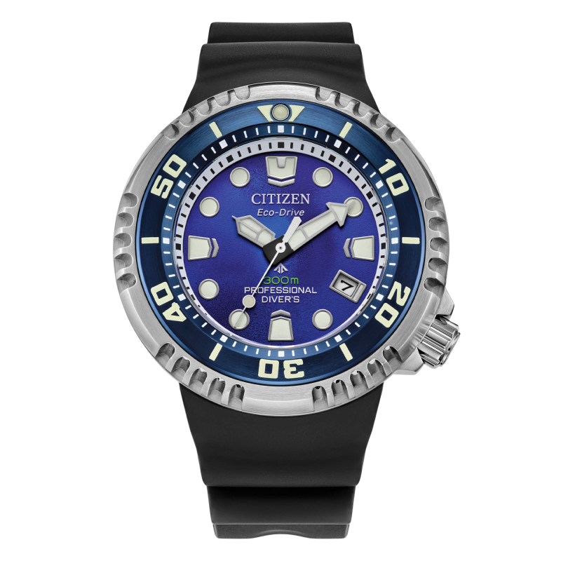 Citizen Promaster Diver's Eco Drive 300 mt Gas Diver Unite with Blue L.E. Ref. BN1025-08L - Tomasini Francia