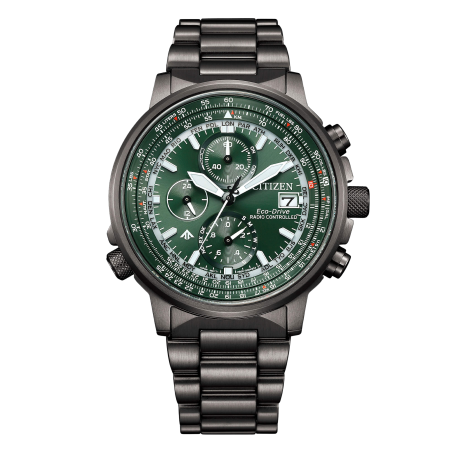Citizen Radiocontrollato Crono Pilot Acciaio 41mm Ref. AT8304-57W - Tomasini Francia